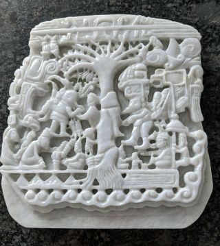 Tree Of Life - Solid Jadeite - Pre Columbian Mayan Style Jade Lds Mormon
