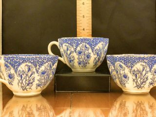 Set Of 3 Antique English Tea Cups.  Price Includes Us Mainland.