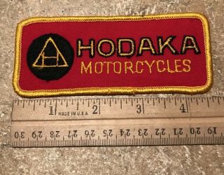 Nos Vintage Hodaka Motorcycle Patch - 4 5/8 " X 2 " 1970 