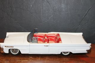 Vintage Bandai Tin Friction Powered 1958 Lincoln Continental Conv.