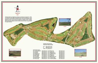 Sankaty Head - Vintage Golf Course Maps Print (26 " X 15 ")