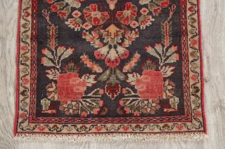 Vintage Floral Oriental Bakhtiari Area Rug Wool Hand - Knotted Charcoal Carpet 2x3 3