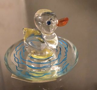 Vintage Retired Swarovski Crystal Animal Figurine Duck Bird