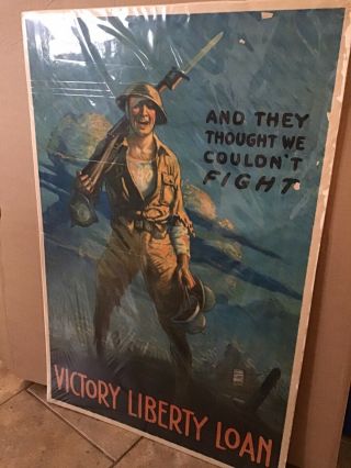 Ww1 Us Liberty Loan Poster - And They Thought We Couldn 