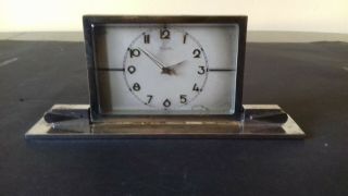 Vintage Art Deco Kienzle Superia Mantel Clock “8 Days 6 Rubis” 19cm Length
