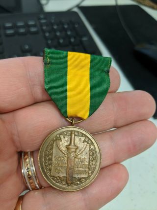 Pre - Wwi Us Army Mexican Border Service Medal 15637 To E.  J.  Bradbury,  Ny,  Ny