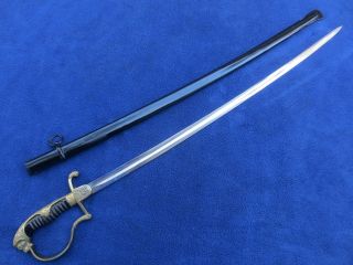 Vintage Lion`s Head German Solingen Eickhorn Sword And Scabbard