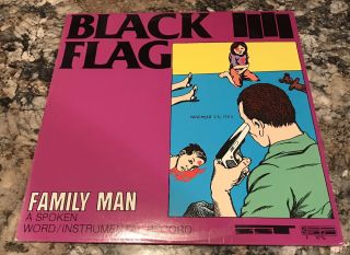 Black Flag Family Man (1984 Lp) Sst/freeway Records Henry Rollins Pettibone 026