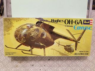 Vintage 1970 Revell H - 146 Hughes Oh - 6a Cayuse Helicopter Rare