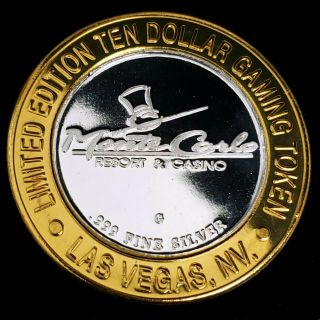 1998 G Monte Carlo Casino.  999 Silver Strike $10 State Stout Game Token,  MCC9848 2