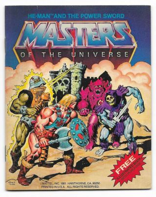 1981 Mattel Masters Of The Universe He - Man And The Power Sword Mini - Comic Book