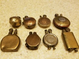 Antique Wwi And Wwii Trench Art Cigarette Lighters