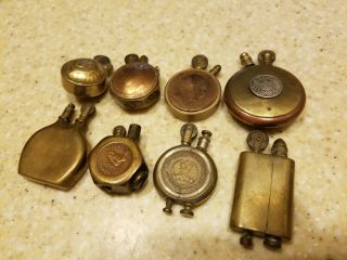 Antique WWI And WWII Trench Art Cigarette Lighters 2