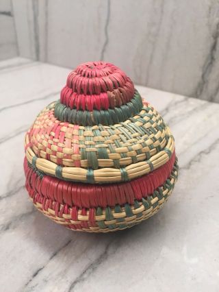Authentic Petite African Coil Handwoven Basket