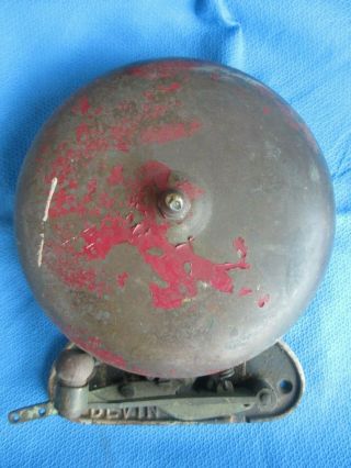 Vintage 10 Inch Bevin Brass Boxing School Fire House Antique Bell 10”