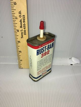 Esso Rust - B Oiler,  Handy Oil 4oz. ,  Rec,  Plas Spout/lid,  1950s.  9 Cond.  Minimal Wear.