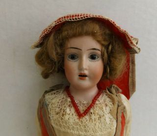 Antique 12 " Furga Canneto Bisque Head Doll