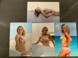 Michelle Baena 2004 Ujena Model Autograph 4x6 4 Photos Signed To You