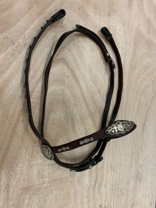 Victor Quality Vintage Sterling Silver Western Horse Headstall For Show / Trails