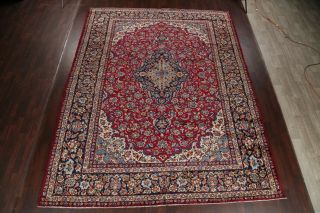 VINTAGE Traditional Floral RED LIVING ROOM Rugs 10x13 Oriental Area Carpet Wool 3