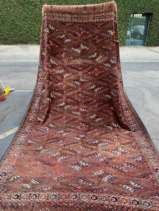 Auth: Mid 19th C Antique Turkmen Main Carpet Rare Collectors Variant 6x9 Nr