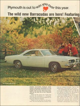 1967 Vintage Ad For `67 Plymouth Barracuda`retro Car 2 - Pgs Price 082819
