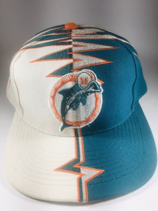 Vintage Nfl Pro Line Starter Miami Dolphins Shockwave Ball Cap Hat