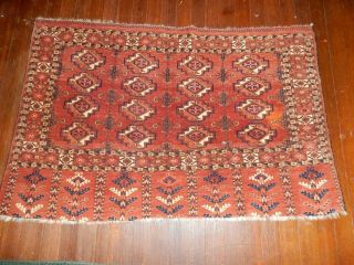 Antique Turkoman Turkmen Yomut Tekke Chuval Torba Carpet Rug