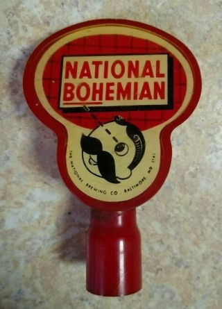 Vintage National Bohemian Beer Tap Handle
