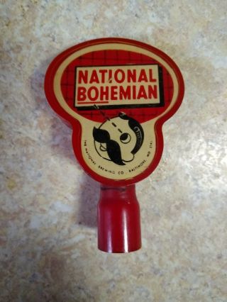 Vintage National Bohemian Beer Tap Handle 2