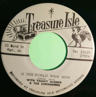 Treasure Isle If This World Was Mine / Funky Reggae.  Tommy Mccook.