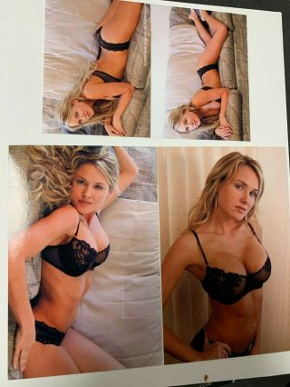 Michelle Baena 2004 Model Autograph 4x6 3 Photos Signed To You