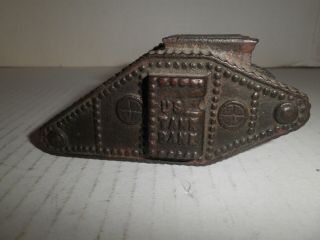 Old Cast Iron " U.  S.  Tank Bank " Still Bank By A.  C.  Williams C.  1919