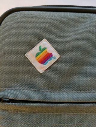 Vintage Apple Computer Case Laptop Tote Messenger Bag 80’s Rainbow Logo Cordura 2