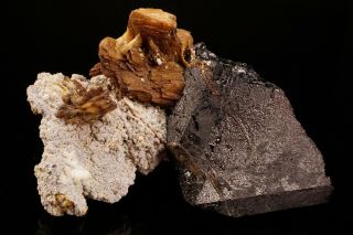 Rare Roweite & Johnbaumite Crystal With Magnetite Inner Mongolia,  China