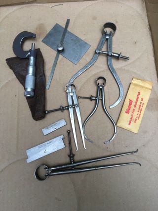 Vintage L S Starrett,  Brown & Sharpe,  Lufkin,  Yankee Machinists Tools