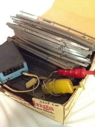 Vintage Revell Slot Car Tracks And Controllers