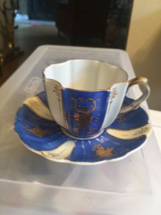 Vintage Tea Cup & Saucer Hand Painted Ardalt No 6120