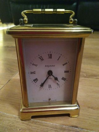 Brass Bayard 8 Day Carriage Clock By Duverdrey & Bloquel For Spares Or Repairs
