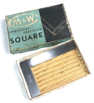 Moore & Wright No 400,  4 Inch All Steel Precision Square Boxed
