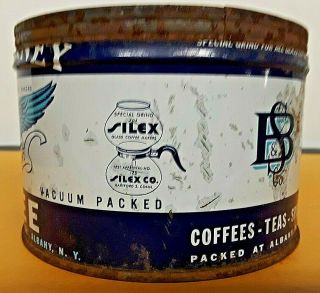 Silex BACON & STICKNEY& CO ' S.  COFFEE TIn COLORS & GRAPHICS Albany NY 2