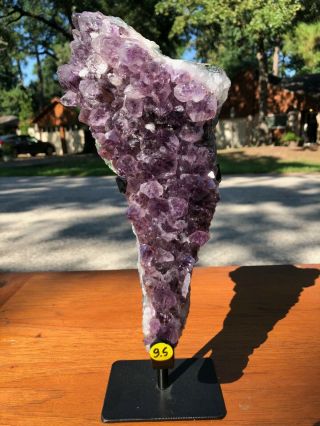 Tall Sensational Brazilian Amethyst Geode Cluster - 4lbs 9oz And 10 Inches Tall