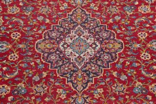 9x12 Medallion Hand - Knotted Traditional Floral Oriental Area Rug RED Wool Carpet 3