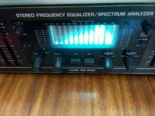 Vintage BSR EQ - 3000 Stereo 10 - Band Graphic Equalizer Spectrum Frequency Analyzer 2