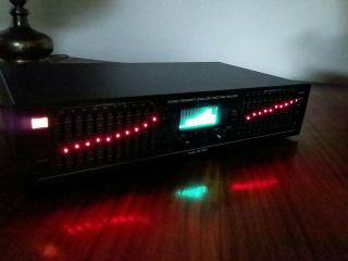 Vintage BSR EQ - 3000 Stereo 10 - Band Graphic Equalizer Spectrum Frequency Analyzer 3