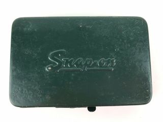 Snap On Vintage (1960s) Metal Toolbox Kra255 Sockets Wrenches 1/4 " Drive Antique