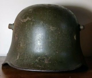 Antique Complete WW1 Germany Model 1916 Steel Army German Helmet RARE 2