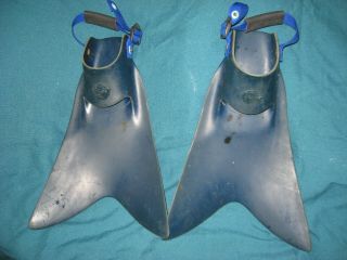 Vintage Blue " Force Fin " Swim Fins