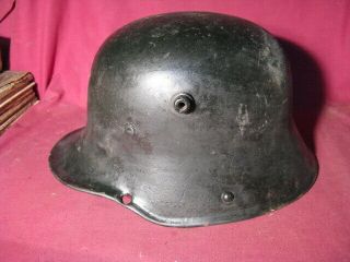 Ww1 Imperial German Combat Helmet W Bullet Hole