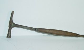 Estate Old Vintage Rare Wooden Perfect Handle Small Size Tack Hammer Tool